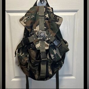 Camouflage Compack Team Backpack Camo Tactical Canvas